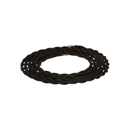 twisted cable - black 2m 2 x 0,75mm2