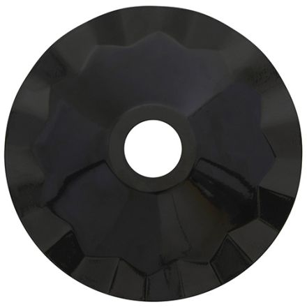 Abat-jour métallique noir Ø 187 mm avec anneau de fixation en caoutchouc